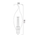 Minuled Filament E14 2w/4w/6w Leek